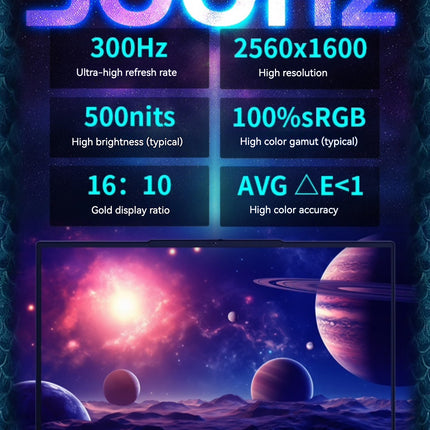 【2025 NEW】Mechrevo AMD R9 9955HX + RTX 5070Ti + 32GB DDR5 + 1TB SSD + 300Hz + 2560*1600