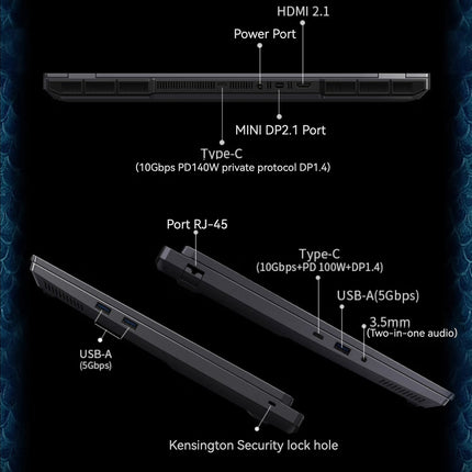 【2025 NEW】Mechrevo AMD R9 9955HX + RTX 5070Ti + 32GB DDR5 + 1TB SSD + 300Hz + 2560*1600