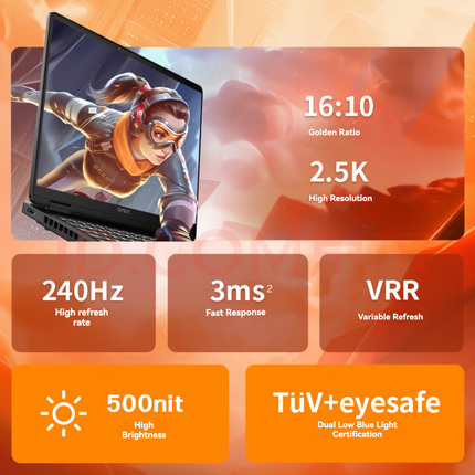 【2025 NEW】OMEN 16 i7 14650HX + RTX5070 + 16GB DDR5 + 1TB SSD + 240HZ + 2.5K Display