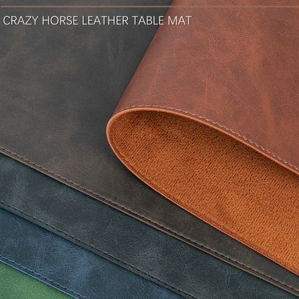 Crazy Horse Leather Table Mat | Mouse Pad 300mm*600mm